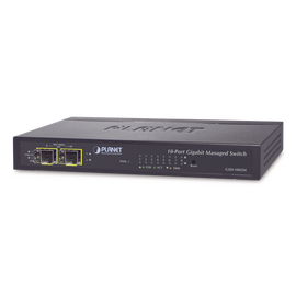 Switch Administrable de Escritorio 8 puertos Giga + 2 puertos SFP