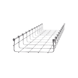 66 / 200mm mesh tray with GAC finish Hot dip galvanized, up to 210 Cat6 UTP cables, 3 m