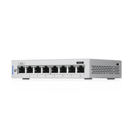 Switch UniFi Administrable capa 2 de 8 Puertos Gigabit (7 Ethernet y 1 PoE Pasivo 48V)