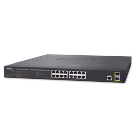 Switch Administrable Capa 2 de 16 puertos 10/100/1000T + 2 puertos SFP 100/1000X