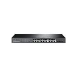 Smart Switch JetStream Gigabit administrable Capa 2, 24 puertos 10/100/1000 Mbps + 4 puertos SFP