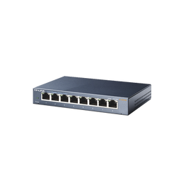 TP-Link TL-SG108 8-port Metal Gigabit Switch - Conmutador - sin gestionar - 8 x 10/100/1000 - sobremesa