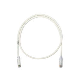 Cable de parcheo UTP Categoría 6, con plug modular en cada extremo - 1 m. - Blanco mate Cable de parcheo UTP Categoría 6, con plug modular en cada extremo - 1 m. - Blanco mate