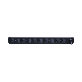 PDU Básico Para Distribución de Energía, Con 10 Tomas NEMA 5-15R Traseras, 1UR, 15 Amp, 120 Vca