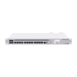 (CCR1036-12G-4S-EM) Cloud Core Router, CPU 36 Núcleos, 12 puertos Gigabit Ethernet, 4 puertos SFP y 8 GB Memoria