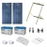 Kit Solar de 17 W con PoE Pasivo 24 Vcd para 2 Radios de Ubiquiti airMAX, Cambium ePMP