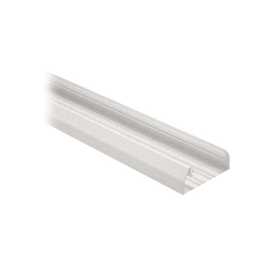 Base para canaleta T-70, de PVC rígido, con orificios perforados para montaje, 103.3 x 44.9 x 2400 mm, Color Blanco Mate