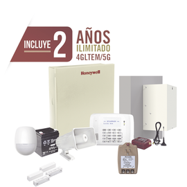 (2 Años 4GLTEM/5G ILIMITADO INCLUIDO)  Kit Vista48LA con comunicador 4GLTEM/5G MN02, Teclado, Gabinete, Batería y Transformador