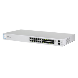 Switch UniFi capa 2 administrable de 26 puertos Gigabit (24 eth. y 2 SFP) Throughput 38.69 Mpps
