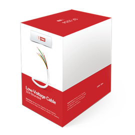 Cable de Cobre industrial, 4 conductores calibre 22 de color blanco, bobina de 152.5 metros ( 500 ft )