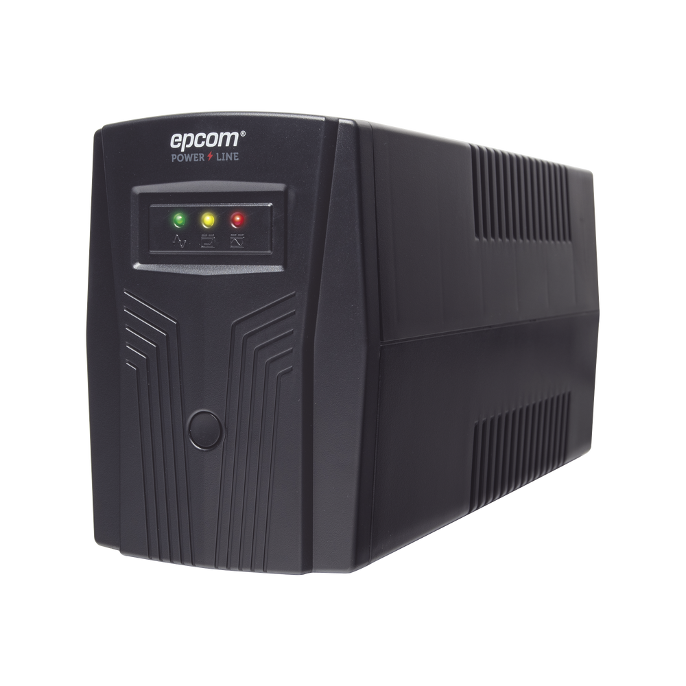 UPS de 850VA/510W / Topología Línea Interactiva / Entrada y Salida 120 Vca / Regulador de Voltaje AVR 80-150 Vca / Clavija NEMA 5-15P / 4 Tomas NEMA 5-15R