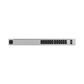 UniFi Switch USW-Pro-24-POE Gen2, Capa 3 de 24 puertos PoE 802.3at/bt + 2 puertos 1/10G SFP+, 400W, pantalla informativa