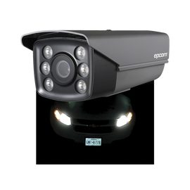 Bala TURBOHD 1 Megapixel (720p) / Identificación de PLACAS VEHICULARES / CLIMAS EXTREMOS / Lente Mot. 6 a 22 mm / Luz Blanca 40 mts / Exterior IP66