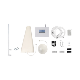 Kit de Amplificador de Señal Celular 4G LTE con Mástil Liviano de Pared | Funciona con Todos los Operadores | Soporta Múltiples Dispositivos y Tecnologías | Hasta 500 metros cuadrados de Cobertura