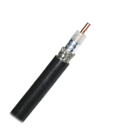 Cable Belden con blindaje de Duobond II + 90% malla trenzada de cobre estañada, aislamiento de polietileno semi-sólido
