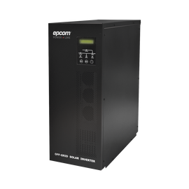 Inversor / Cargador para sistemas tipo isla de 192VCD/120VCA de 3000W onda sinusoidal pura con controlador MPPT. Administre una fuente fotovoltaica, la red eléctrica y recargue su banco de baterías y su consumo sin problemas.