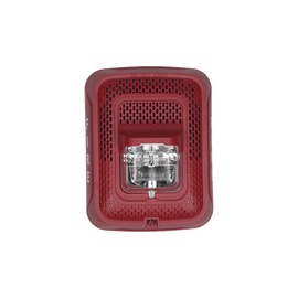 Bocina con Lámpara Estroboscópica, Montaje en Pared, Color Rojo, Nuevo Diseño Moderno y Elegante y Menor Consumo de Corriente