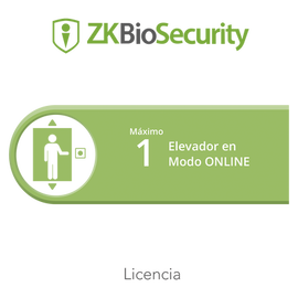 Licencia para ZKBiosecurity para control de 1 cabina de elevador en modo ONLINE [Recomendado] (Se pueden acumular hasta 10 licencias de este modelo).