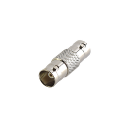 Adaptador Tipo Barril para 75 Ohm de Conectores BNC Hembra a BNC Hembra, Niquel / Oro / Teflón.