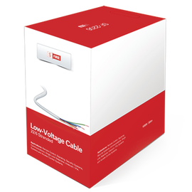 Cable de Cobre Industrial, 6 conductores calibre 22 de color blanco, para aplicaciones de alarmas / Control de acceso / Automatización / Intercoms y TV porteros, Bobina de 152.5 Metros.