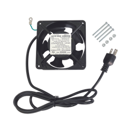 Ventilador 110 Vca de 12 x 12 cm con Cable y Clavija.