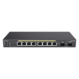 Switch PoE Administrable de 8 puertos Gigabit 802.3 af de 61.6 W y Controlador para 50 Puntos de Acceso Serie Neutron/EnTurbo.