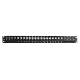 Patch Panel Z-MAX Categoría 6A, Blindado, de 48 puertos, Plano, 1UR