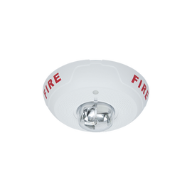 Sirena con Lámpara Estroboscópica, Montaje en Techo, Nivel de Candelas Seleccionable, Color Blanco, Nuevo Diseño Moderno y Elegante y Menor Consumo de Corriente