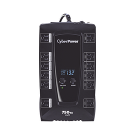 UPS de 750 VA/450 W, Topología Línea Interactiva, Entrada 120 Vca NEMA 5-15P, Tipo Gabinete Compacto, Con 12 Tomas NEMA 5-15R