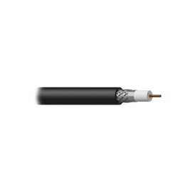 Bobina de cable coaxial RG6U de 100 metros con malla de aluminio al 60 %, Calibre 18. Hecho en México.