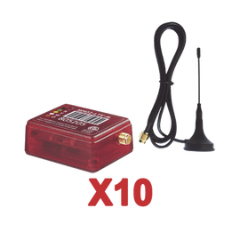 KIt de 10 Comunicadores de Alarma MN02LTEM con Antena 4GLTEM and 5G / Incluyen 2 Años de Cobertura / Aplicación Gratuita / Cero Configuración / Compatible Honeywell/DSC/CROW/PIMA