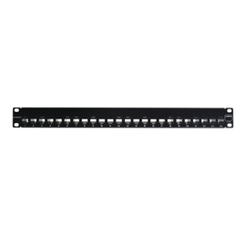 Patch Panel Z-MAX, Categoria 6A, Blindado, de 24 puertos, Plano, 1UR