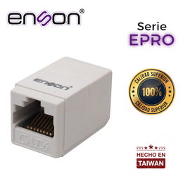 COPLE RJ45 ENSON EPRO-COP6 HEMBRA-HEMBRA CAT6 IDEAL PARA UNIR DE DOS SEGMENTOS DE CABLE UTP YA TERMINADOS COPLE RJ45 ENSON EPRO-COP6 HEMBRA-HEMBRA CAT6 IDEAL PARA UNIR DE DOS SEGMENTOS DE CABLE UTP YA TERMINADOS