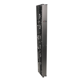 Organizador RouteIT Vertical Sencillo de 45UR, Fabricado en Acero Laminado en Frío 16AWG, 6in (152mm) de Ancho