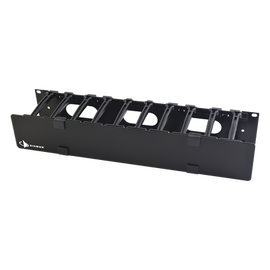 Organizador de Cable Horizontal RouteIT, Sencillo, Para Rack de 19in, 4in de profundidad, 2UR