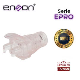 BOTA PARA CABLE UTP ENSON EPRO-BOOT-CL TRANSPARENTE IDEAL PARA EL TERMINADO Y CUIDADO DEL REMATADO, COMPATIBLE CON CAT5E/6/6A Y CON PLUGS ENSON EPRO-PLUG