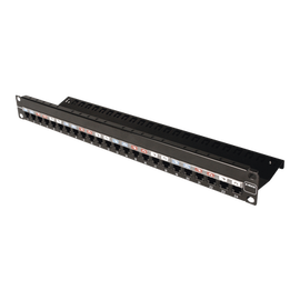 Patch Panel Z-MAX, de 24 puertos, Modular, Plano, 1UR
