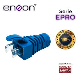 BOTA PARA CABLE UTP ENSON EPRO-BOOT-BL COLOR AZUL IDEAL PARA EL TERMINADO Y CUIDADO DEL REMATADO, COMPATIBLE CON CAT5E/6/6A Y CON PLUGS ENSON EPRO-PLUG