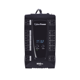 UPS de 900 VA/480 W, Topología Línea Interactiva, Entrada 120 Vca NEMA 5-15P, Tipo Gabinete Compacto, Con 12 Tomas NEMA 5-15R