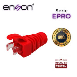 BOTA PARA CABLE UTP ENSON EPRO-BOOT-RD COLOR ROJO IDEAL PARA EL TERMINADO Y CUIDADO DEL REMATADO, COMPATIBLE CON CAT5E/6/6A Y CON PLUGS ENSON EPRO-PLUG