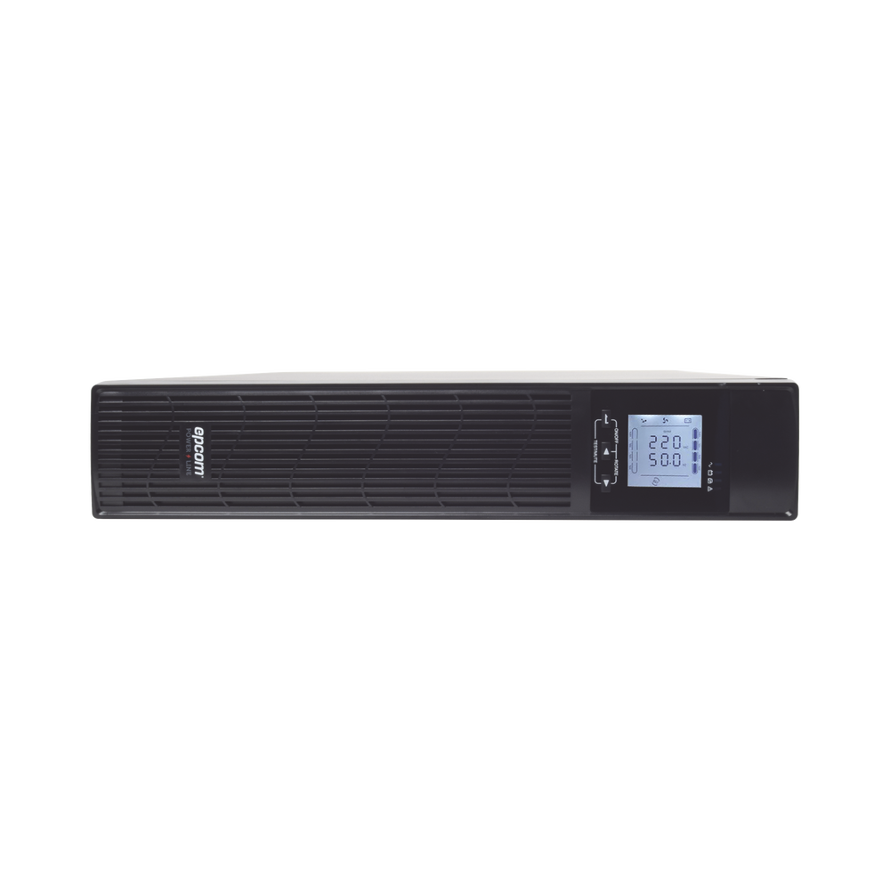 UPS de 2000VA/1800W / Topología On-Line Doble Conversión / Entrada y Salida de 120 Vca / Clavija de Entrada NEMA 5-20P / Pantalla LCD Configurable / Formato Rack/Torre