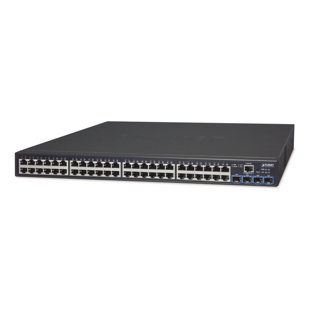 48-port 10/100/1000T + 4-port 10G SFP+ Web Smart Switch