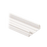 Base para canaleta T-45, de PVC rígido, con orificios perforados para montaje, 60.3 x 18.5 x 2400 mm, Color Blanco Mate