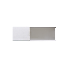 Canaleta blanca sin división, de PVC auto extinguible, 48 x 16 x tramo 2.5m (6101-01260