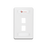 Placa de Pared Modular 10G MAX de 2 Salidas, Color Blanco
