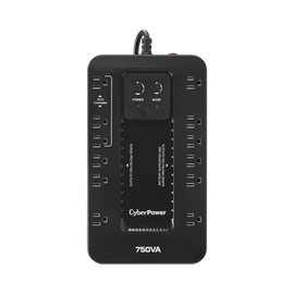 UPS de 750 VA/450 W, Topología Standby con Modo Ahorrador ECO, Entrada 120 Vca NEMA 5-15P, Con 12 Tomas NEMA 5-15R