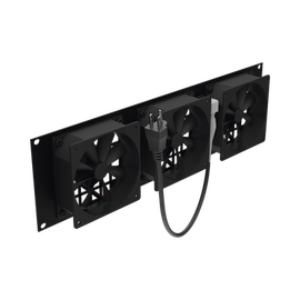 Kit de 3 Ventilador 110 Vca (12 x 12 cm) para rack con clavija 5-15P