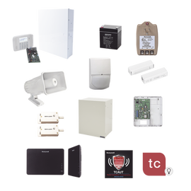 Kit de Sistema de Alarma con Sensores Cableados y Modulo de Automatizacion Z-Wave
