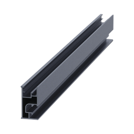 Riel 7 4200mm aluminio anodizado para montaje de módulos fotovoltaicos