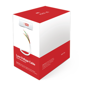 Cable de Cobre industrial, 4 conductores calibre 22 de color blanco, bobina de 152.5 metros ( 500 ft )